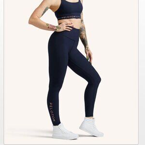 Peloton Navy Blue Cadent High-Rise Ankle Crop Cycle Exercise Leggings Size XL